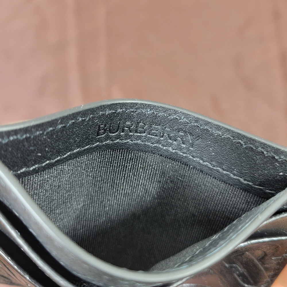 Burberry Monogram Leather Card Holder Wallet - Picture 3 of 3